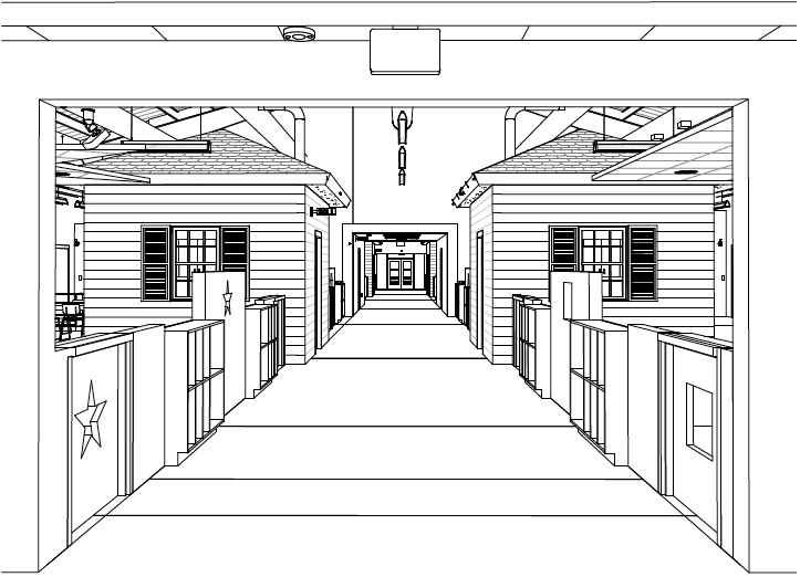 interior hallway of new Montessori school 