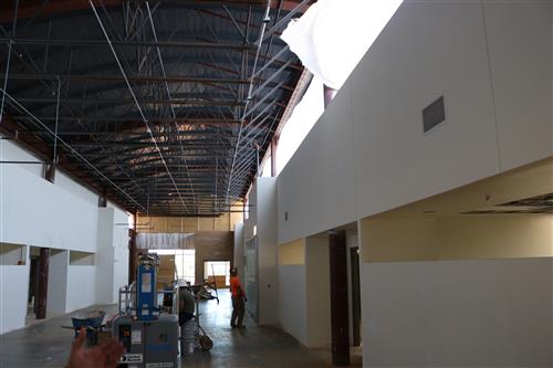 End of upstairs hallway 