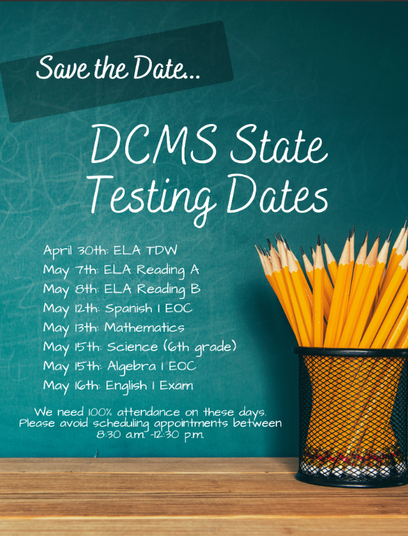 2025 Testing Dates