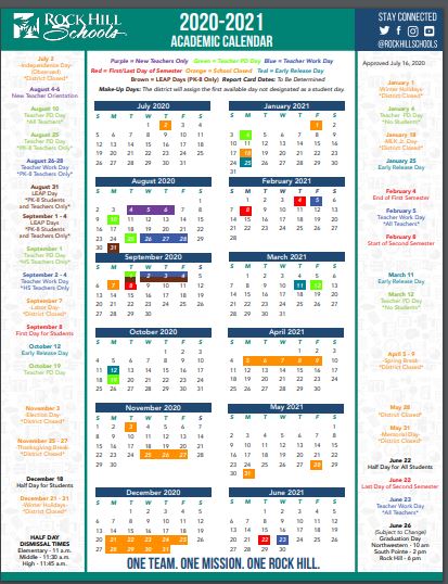 Rock Hill School District 3 Calendar