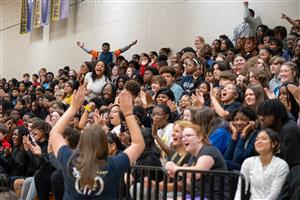 cheering