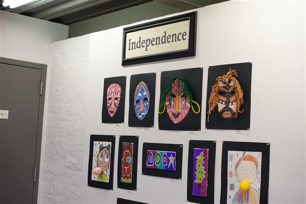Student artwork from Independence